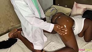 damn, doggy style with two black monster dicks pounding for a creamy finish! 🥵