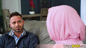 Busty Milf in Hijab Reluctantly Fucks After Mickey’s Persuasion