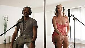 tall beauty annie king air rides isiah maxwell’s hard cock in a steamy sideways session