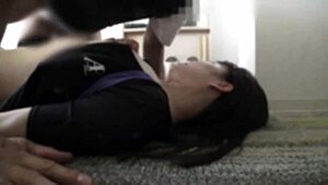 hey, got this japanese girl working hard on her diet, banging her in a hotel room!