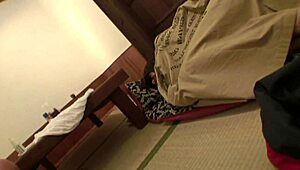 Japanese Backpacker Girls Meet Older Guys for Hostel Fun