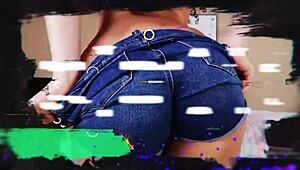 busty blonde yoga stretching session