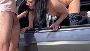 Wanna quick blowjob with a perfect cumshot in the trunk? 😜