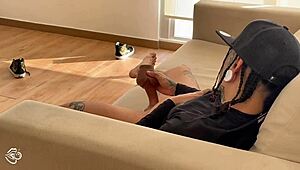 My Stepmother Catches Me Masturbating and Takes My Virginity with Her Pierced Nipples. She Gets Wet and Swallows Every Drop.