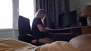 My step sister caught me in the morning!