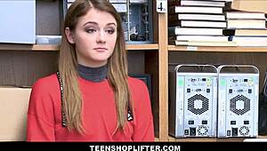 uhh, tiny rosalyn sphinx caught stealin’, got banged by mall cop!