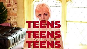 gorgeous 18-year-old ellie from britain teased until she's dripping wet!