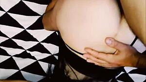 Beautiful amateur takes it deep in anal action