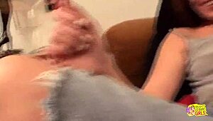 after porn shoot, them lesbians was still horny, fuckin backstage