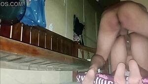 Sexy Filipina girlfriend takes it doggy style with creampie finish