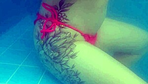 I risked it all for public sex with a tight petite at the pool