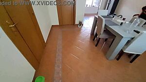 curious why this latina wife needed a handyman for her hot tub?