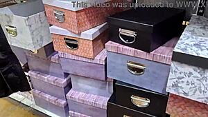 Handjob with Spit in Store Feels So Risky