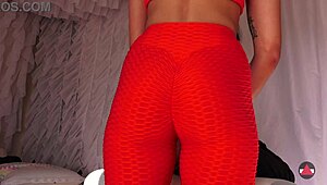 Asian Yoga Babe Massages with Dripping Creampie Inside Pussy