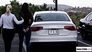 Dominant Lesbian Cop Gets Rimmed by Submissive