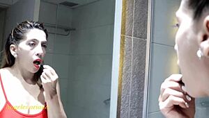 Photo shoot turns into wild sex with roleplay, oral, and fisting