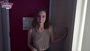 Oh damn, Mr. Brogan pounds blonde Claire's tight babysitter ass with cum!