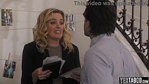 Australian Milf Joins Busty Ex and Big Cock BF for Wild Threesome