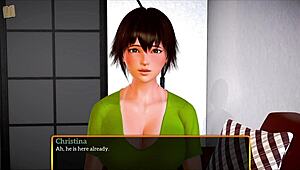 My new family features big tits and ass in erotic game