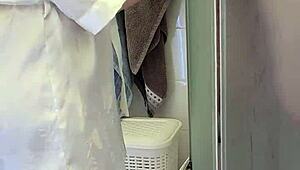 Stepmom Helps Son Jerk Off And Cum In Bathing Session