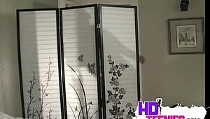 Sweet Brunette Poses In Bikini With Perky Assets