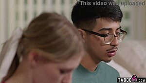 Hell Yeah! Shy Virgin Bangs Hot Cheerleader Melody Marks!