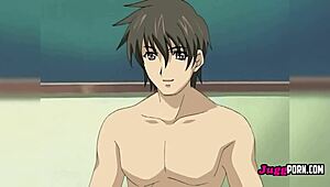 The teacher says, 'Come here, flight attendant, let's get horny in class.' Uncensored hentai.