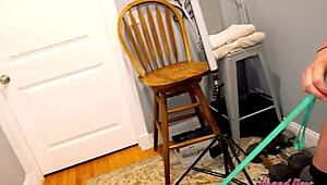 Inked Brunette Phoenix Rae Fingers Pussy and Sucks Cock