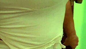 friend's mom catches me with her thong, things escalate