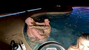 I can’t believe this hot tub threesome with Jasper Nyx and Luci Power got so hardcore!