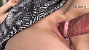 stepdaddy, um, bangin’ my shaved wet pussy and cums inside, so close!