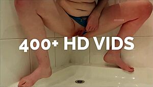 British 18 Year Old Devours Ice Cream With Cum Topping!