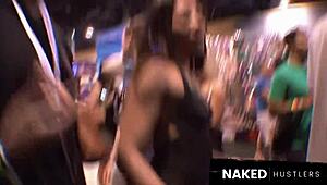 slut deepthroats multiple big cocks outdoors in daylight