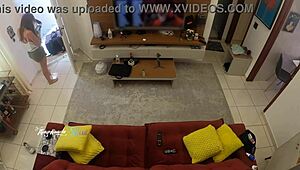 Hot Wife Thay Ksada, Recognized by Delivery Man, Lets Him Suck Her on Sofa. Want to See More?