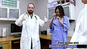 Dr. Tampa Tests Solana as Human Guinea Pig Backstage