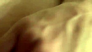 Petite girlfriend fingers her hairy pussy for cash