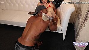 Thick Asian Milf Tokyo Leigh Strips at Magic Mazee Show Vegas!