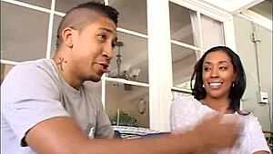 Ebony Princess Sucks Cock for Cum in Mouth