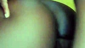 naughty ebony lets a stranger fill her tight pussy with cum