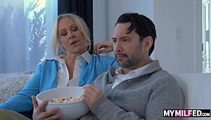 I see college girl Madi Collins deepthroating cock for cum in missonary