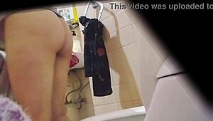 My Argentine Stepmom Pissing with Open Pussy Outdoors