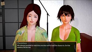 My new family features big tits and ass in erotic game