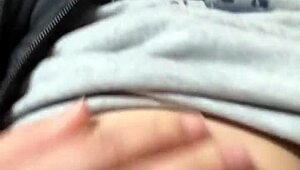 yo, check us flashing tits and messing around in the toilet before banging hard!