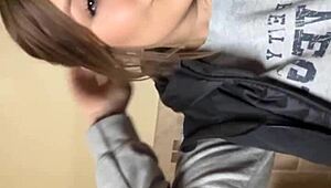 yo, check us flashing tits and messing around in the toilet before banging hard!