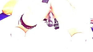 Horny bluee films herself masturbating her perfect pussy