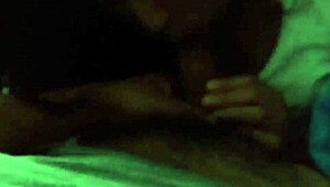 Marisol's bitch sucks dick in male domination scene.