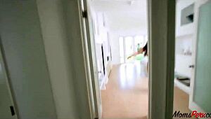 Stepmom Tricked Into Giving Stepson A Wild Blowjob Session