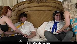 Stepmoms helping stepsons on journey to manhood in momswitch