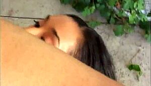 Ebony Princess Sucks Cock for Cum in Mouth