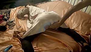 White Slut in Satin Thong and Heels Gives Wild Blowjob and Rimming. Her Dirty Talk Drives Me Crazy!